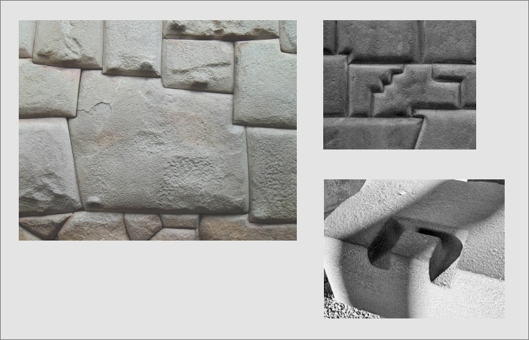 Cuzco, Peru - neznámá technika stavby - kameny s mnoha plochami